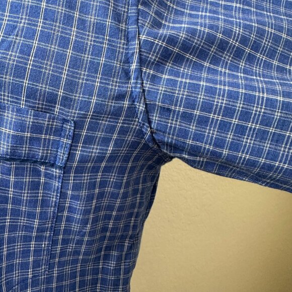 Christian Dior Pyjama Top Adult S Blue Plaid Luxury Sleepwear Overshirt Resort‎ - Picture 5 of 11